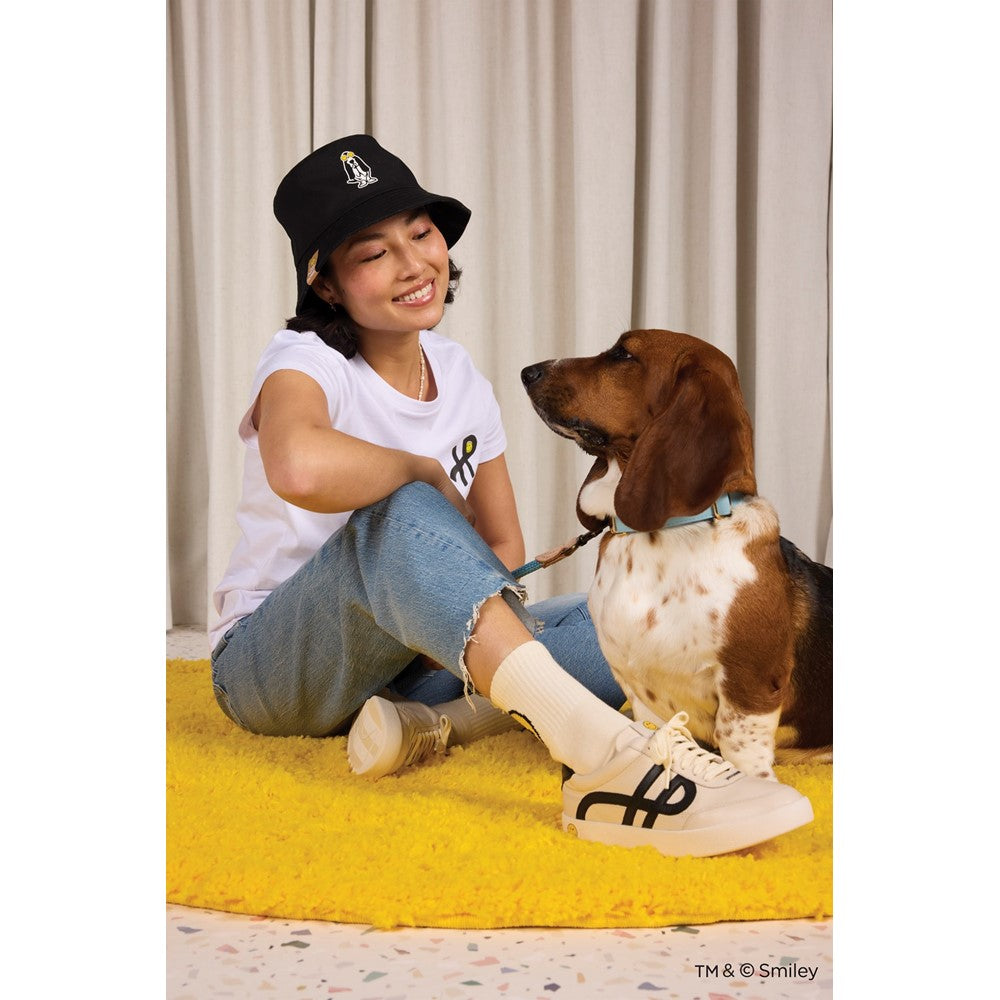 Ladies Sports Stone Hush Puppies Charlie Smiley Trainer