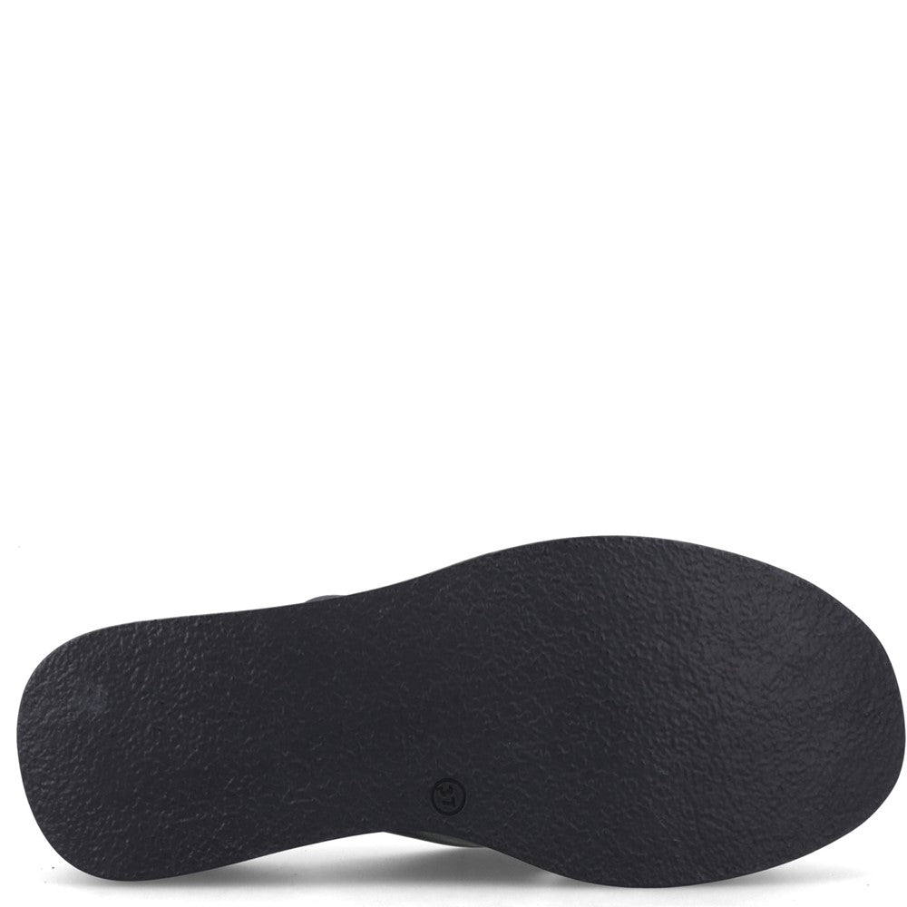 Ladies Heeled Sandals Black Hush Puppies Bobbi Wedge Sandal