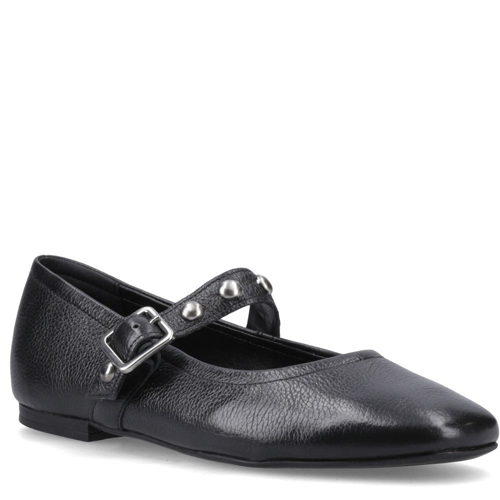 Ballerinas Black Hush Puppies Charlene Stud Ballerina