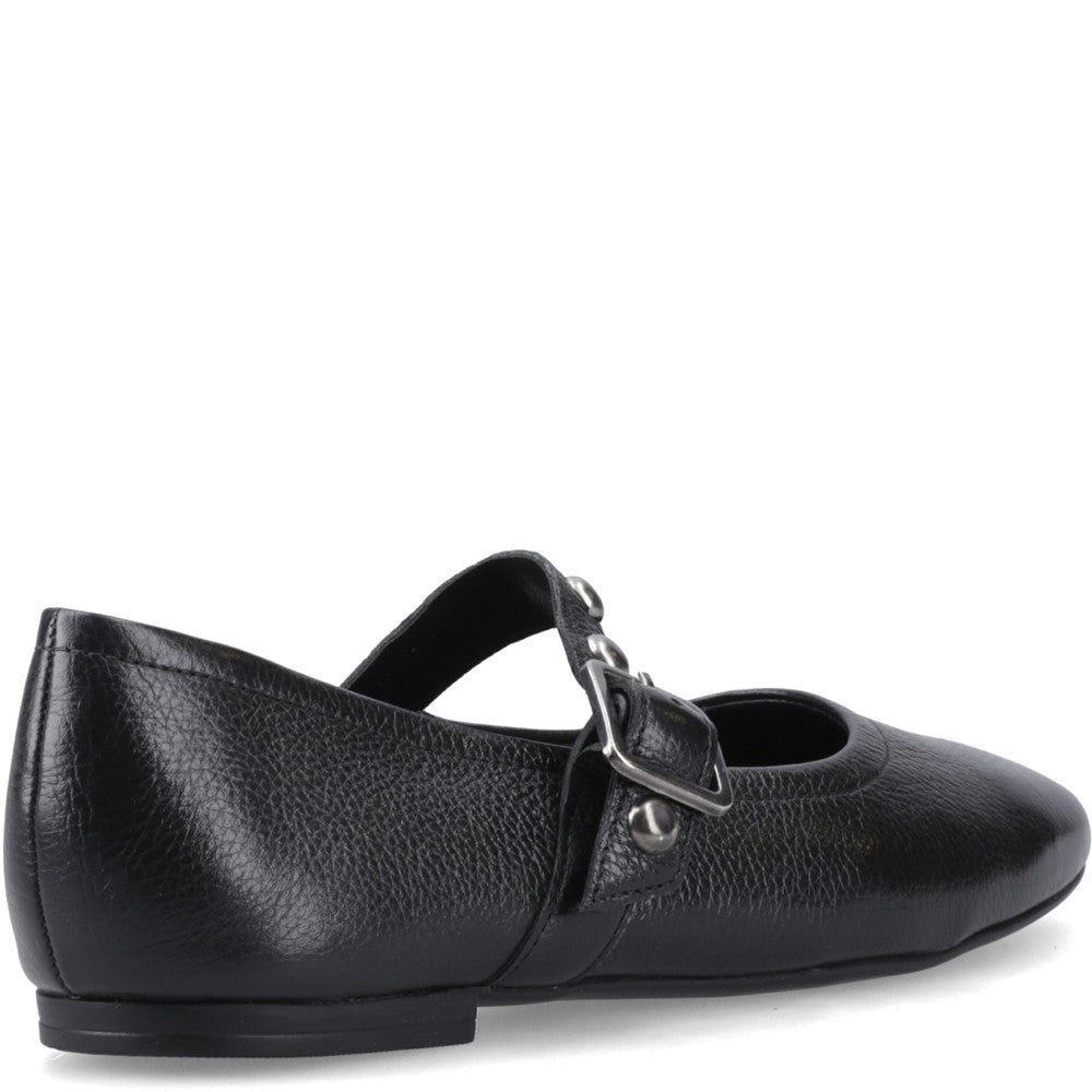 Ballerinas Black Hush Puppies Charlene Stud Ballerina
