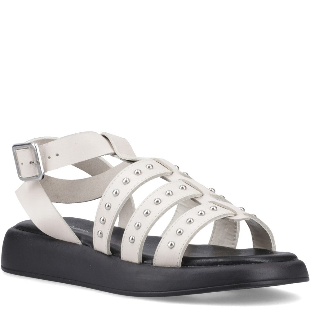 Shoe Ladies Summer Ivory Hush Puppies Charmaine Stud Gladiator
