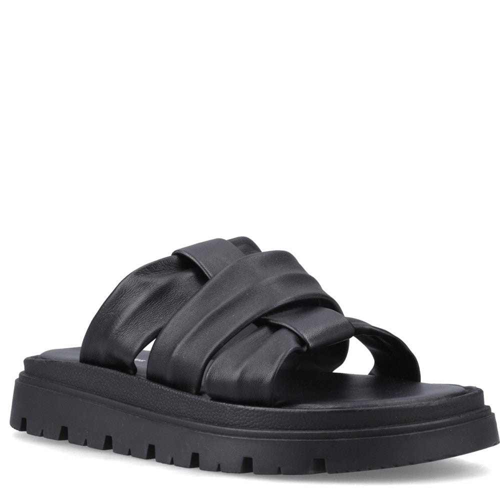 Shoe Ladies Summer Black Hush Puppies Loretta Mule