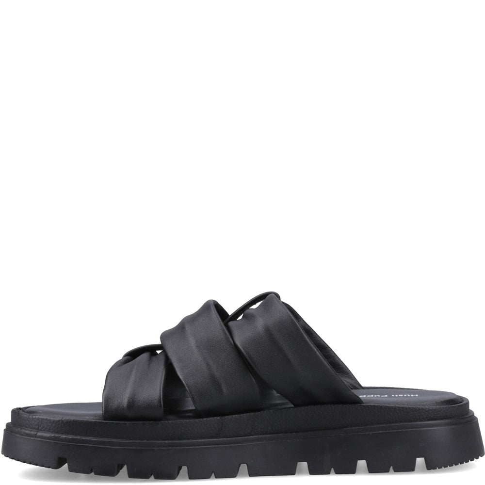 Shoe Ladies Summer Black Hush Puppies Loretta Mule