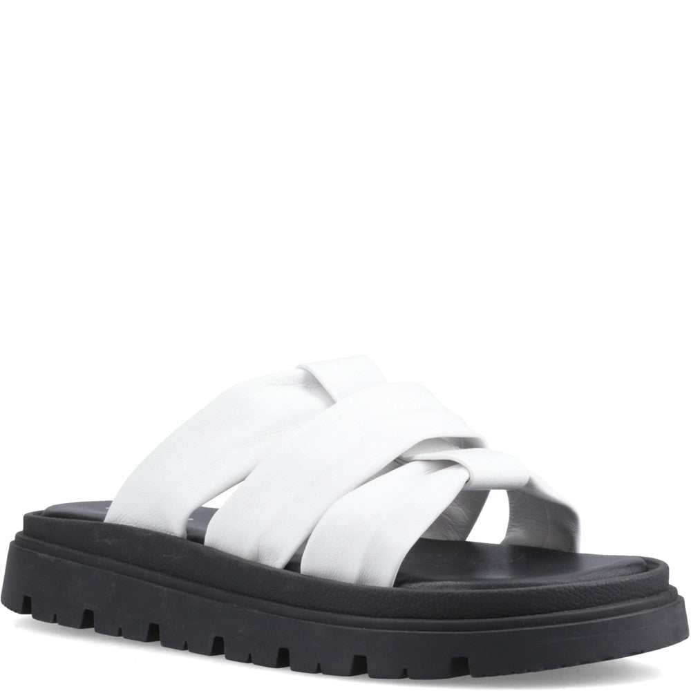 Shoe Ladies Summer White Hush Puppies Loretta Mule