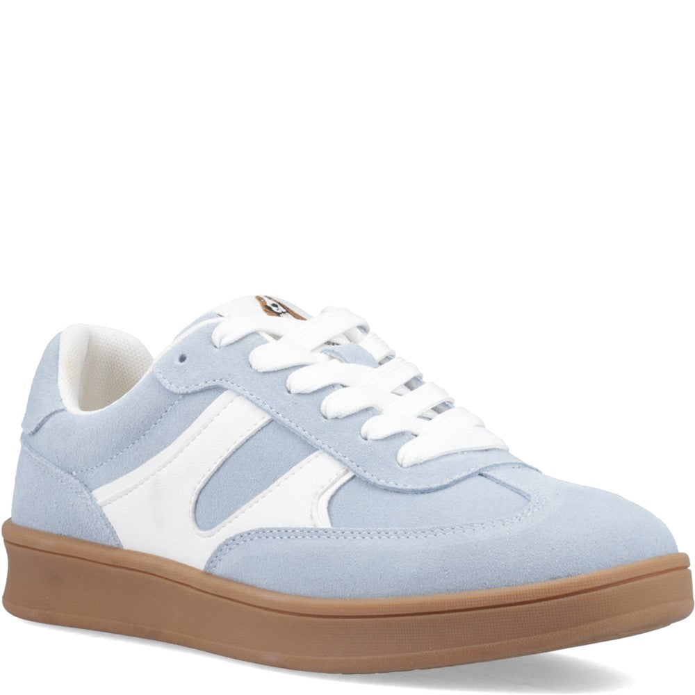 Lace Ladies Shoes Blue Hush Puppies Maura Sneaker