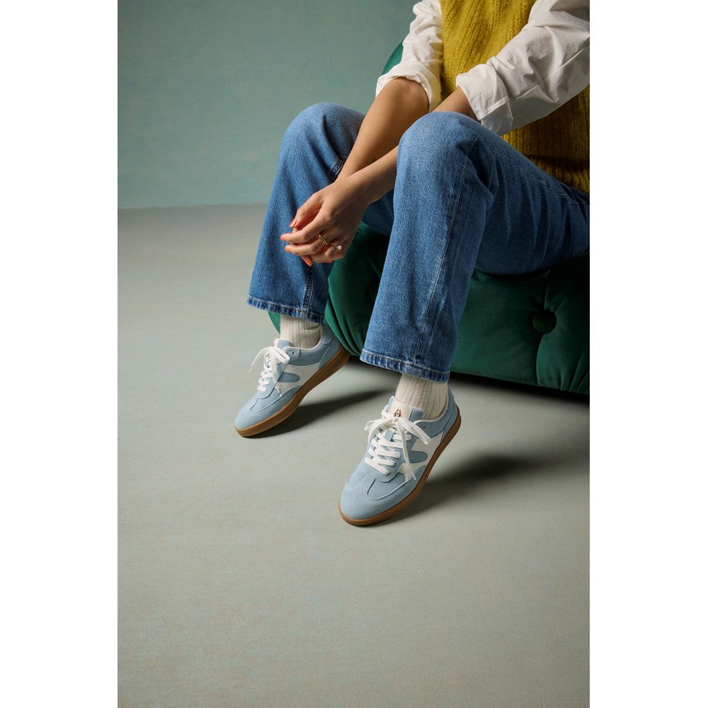 Lace Ladies Shoes Blue Hush Puppies Maura Sneaker