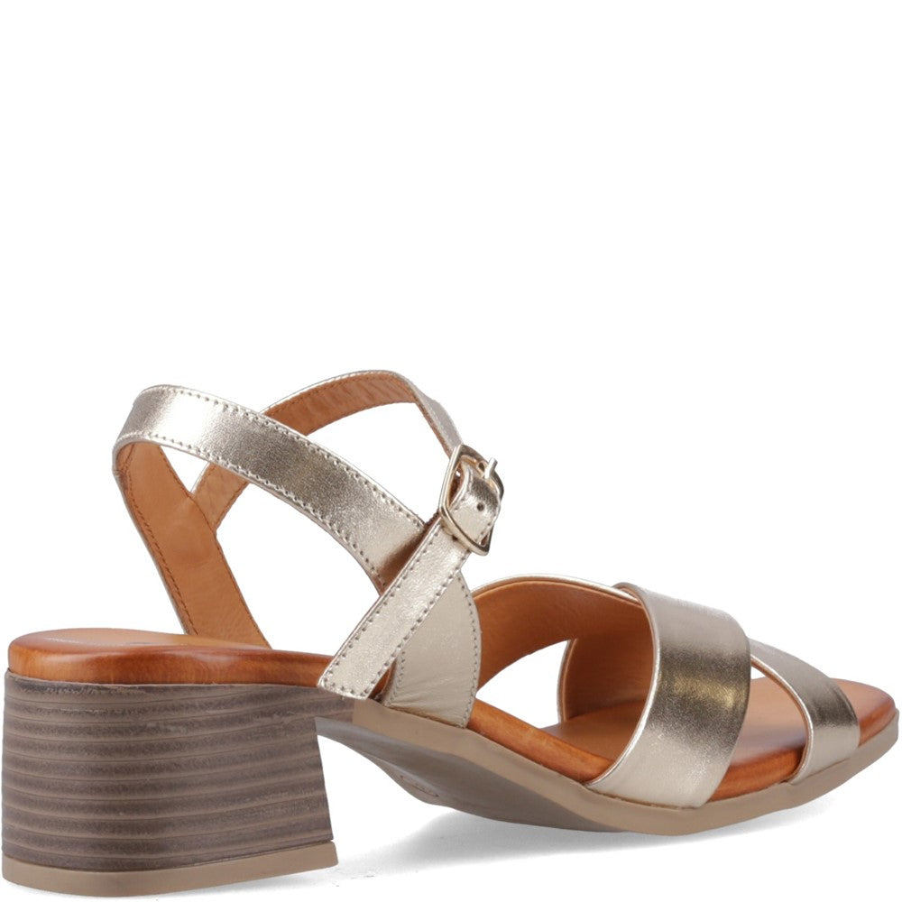 Ladies Heels Gold Hush Puppies Regina Heel