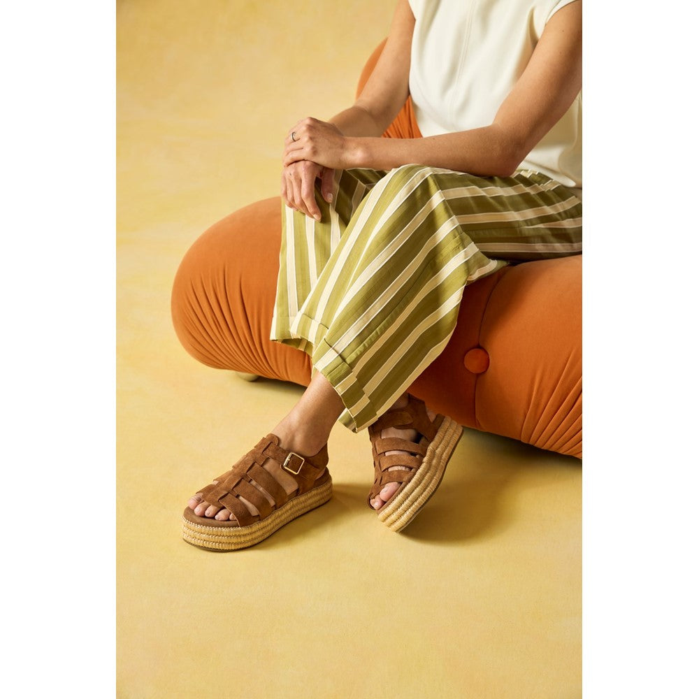 Shoe Ladies Summer Tan Hush Puppies Rosetta Gladiator
