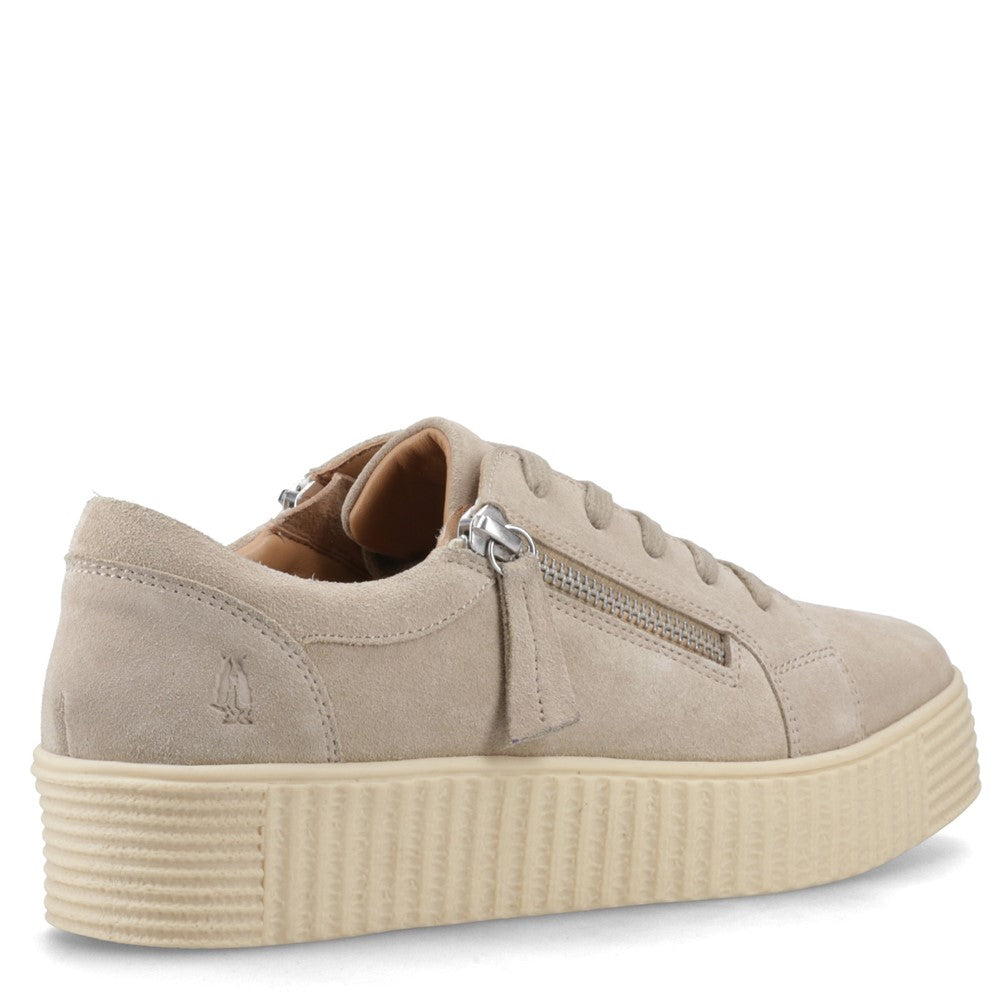 Shoe Ladies Summer Taupe Hush Puppies Tara Suede Trainer