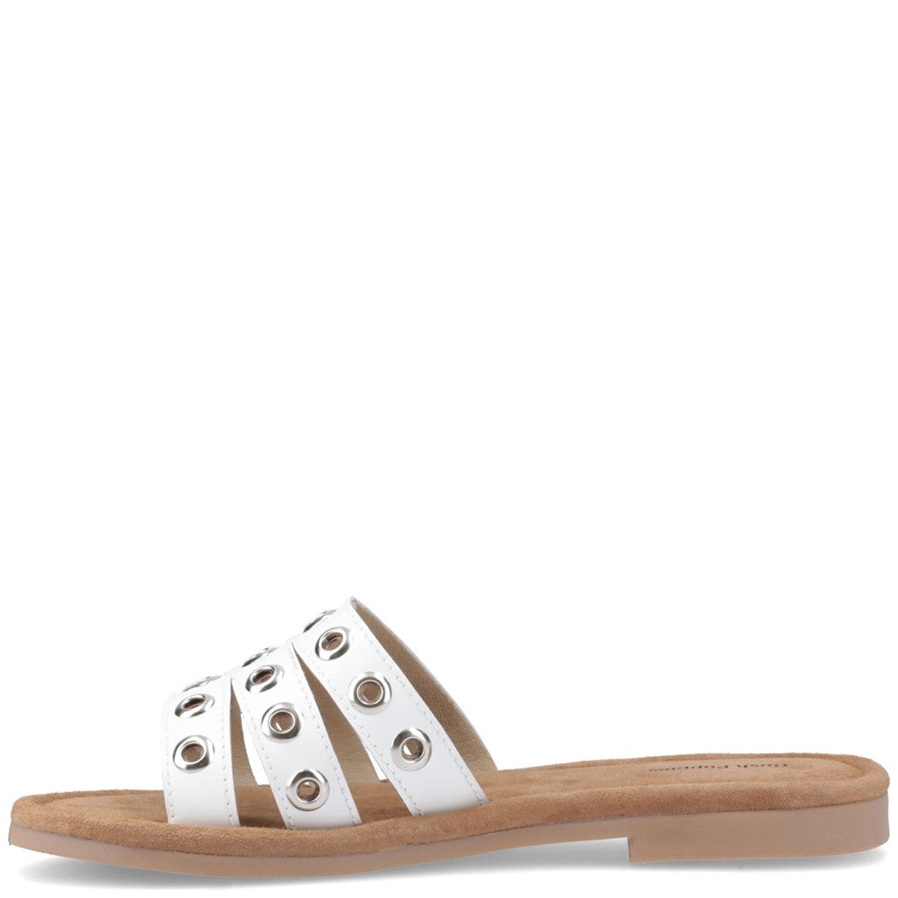 Shoe Ladies Summer White Hush Puppies Taylor Stud Mule