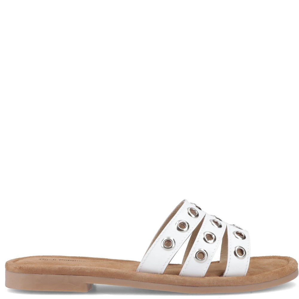 Shoe Ladies Summer White Hush Puppies Taylor Stud Mule