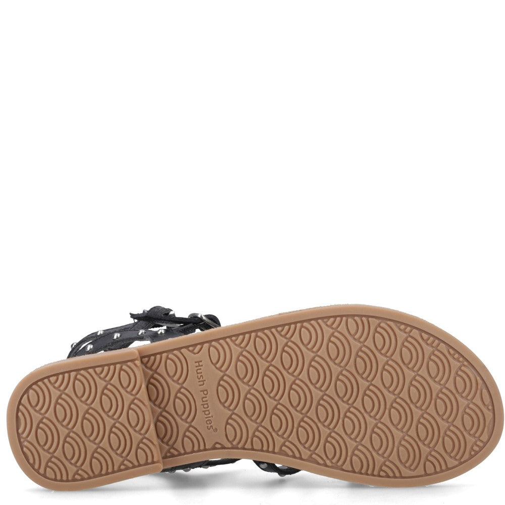 Shoe Ladies Summer Black Hush Puppies Tori Stud Gladiator