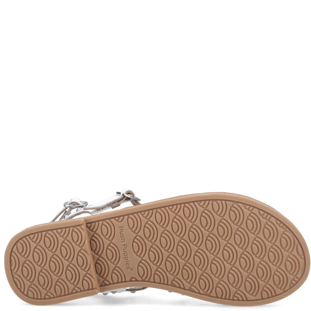 Shoe Ladies Summer White Hush Puppies Tori Stud Gladiator