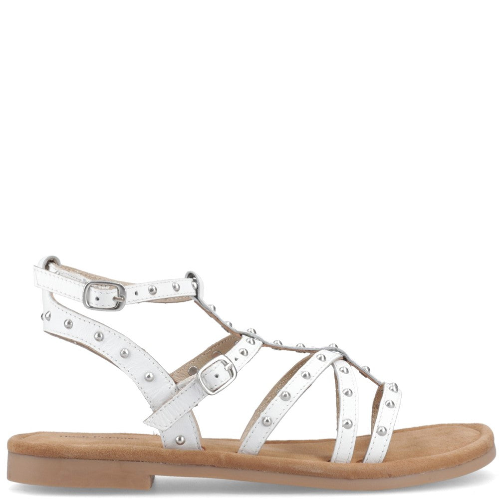 Shoe Ladies Summer White Hush Puppies Tori Stud Gladiator