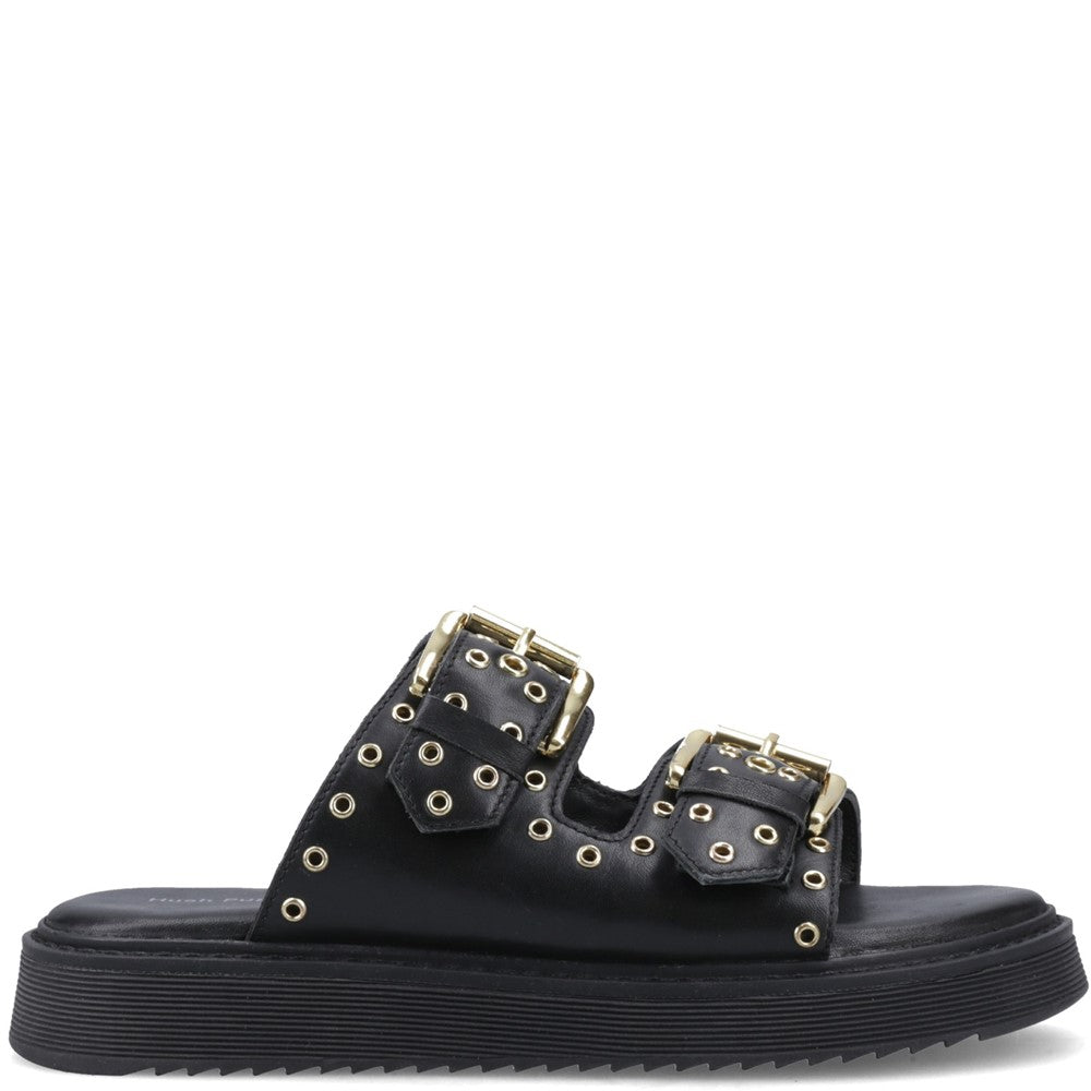 Sandal Ladies Summer Black Hush Puppies Christine Mule Sandal