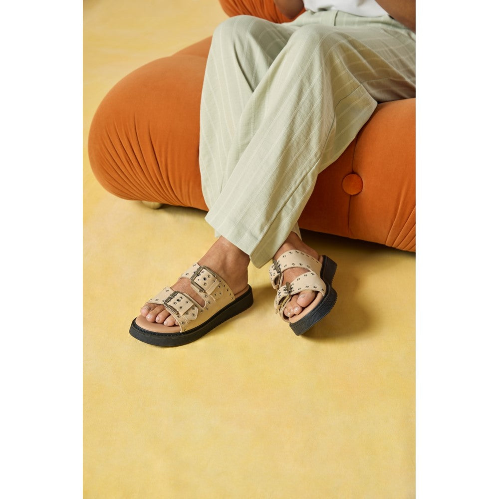 Sandal Ladies Summer Taupe Hush Puppies Christine Mule Sandal