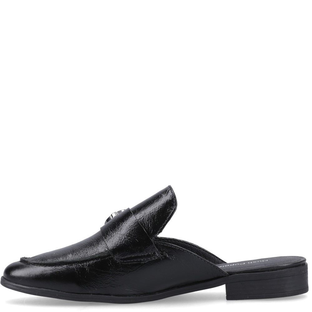 Slip On Ladies Shoes Black Hush Puppies Calla Mule