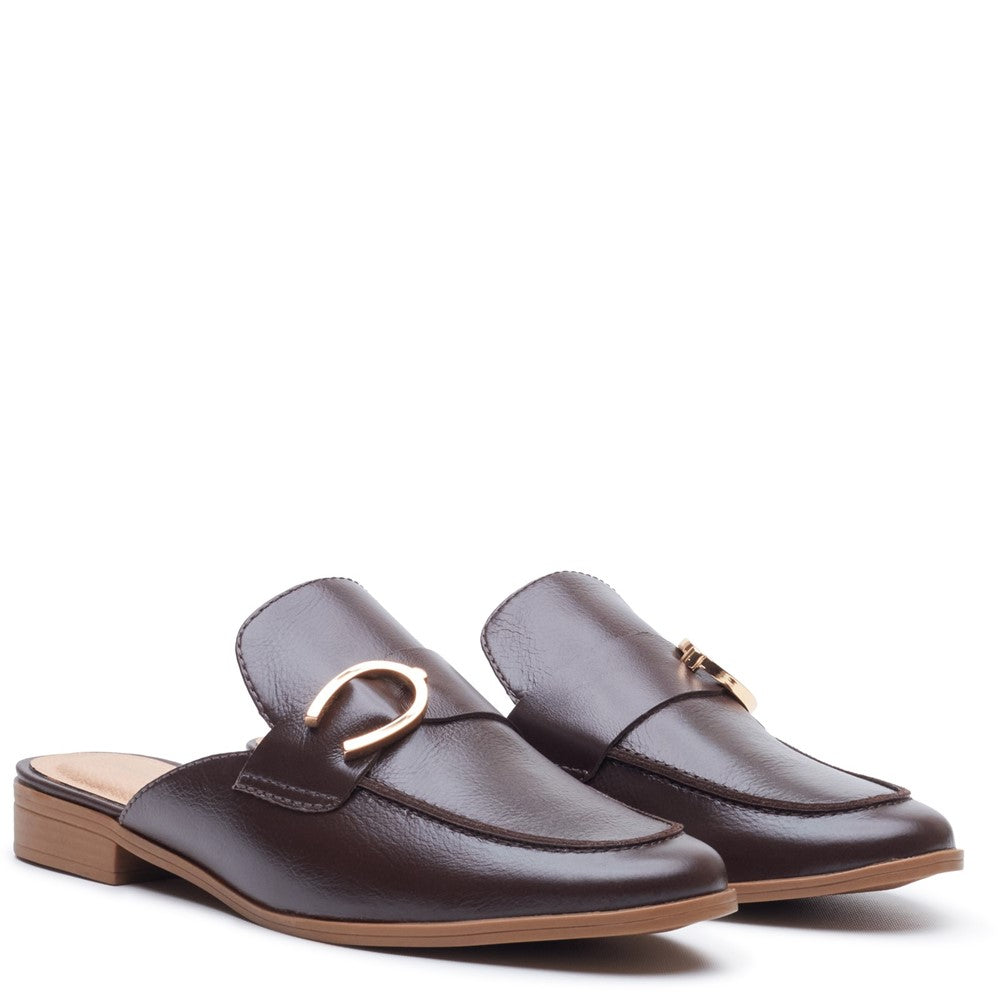 Slip On Ladies Shoes Chocolate Hush Puppies Calla Mule