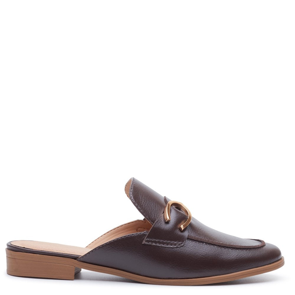 Slip On Ladies Shoes Chocolate Hush Puppies Calla Mule