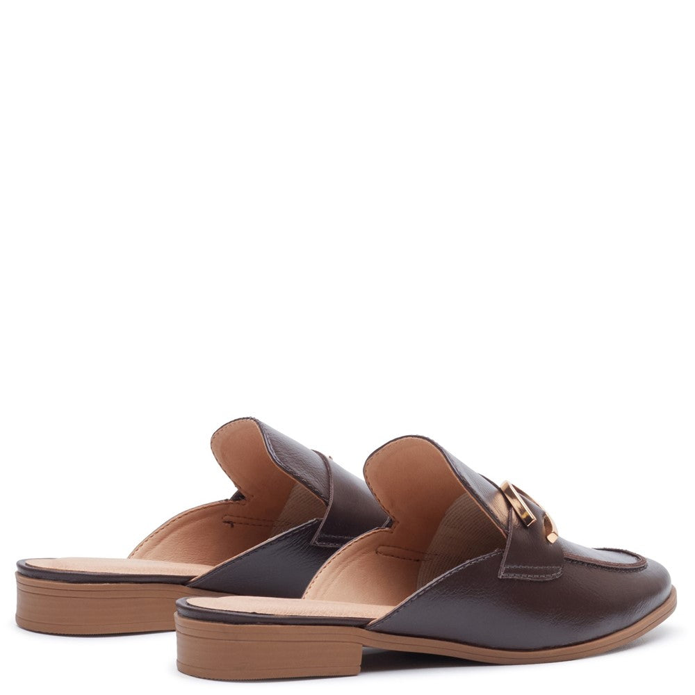 Slip On Ladies Shoes Chocolate Hush Puppies Calla Mule