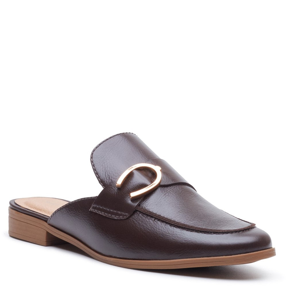 Slip On Ladies Shoes Chocolate Hush Puppies Calla Mule