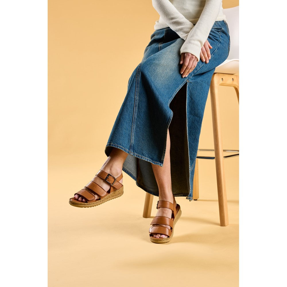 Sandal Ladies Summer Tan Hush Puppies Eliana Sandal