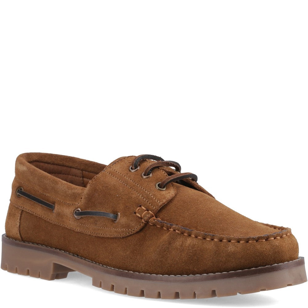 Slip On Mens Summer Tan Hush Puppies Harrison Boat Shoe