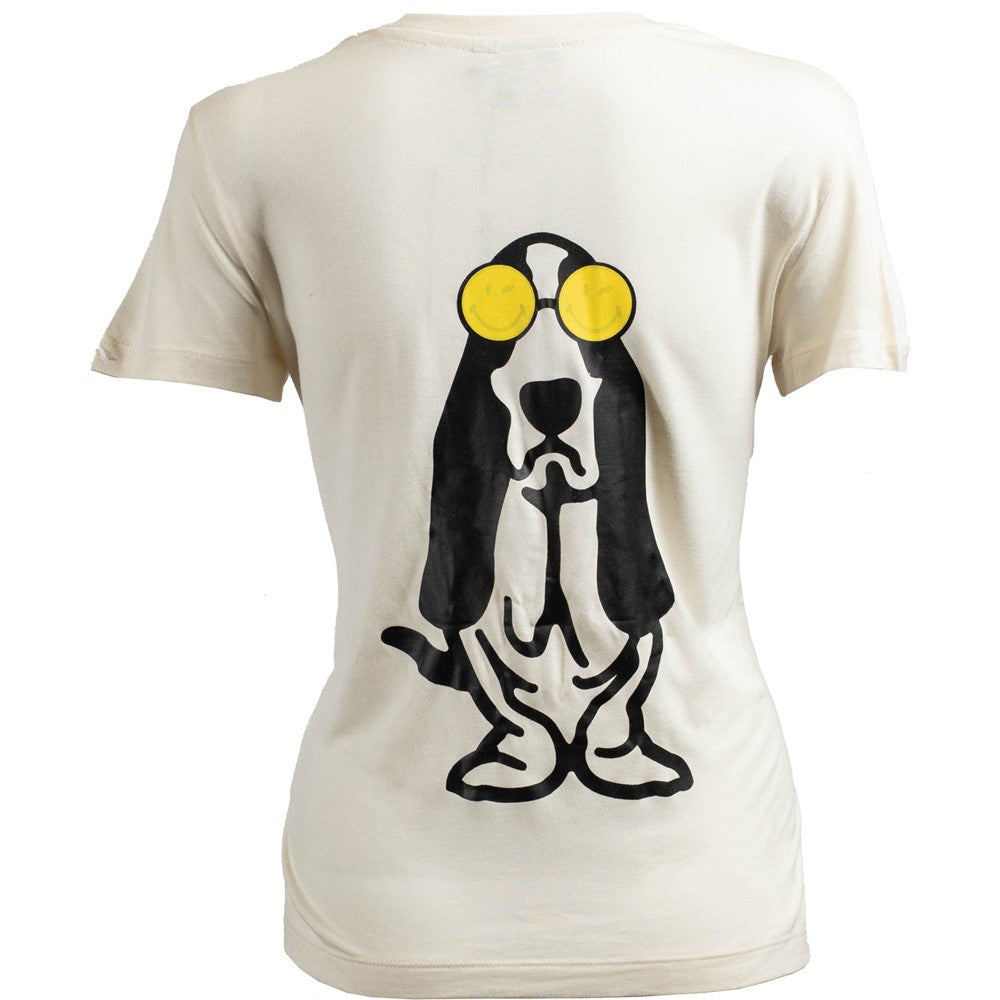 Tee Shirts White Hush Puppies Smiley T-Shirt Womens