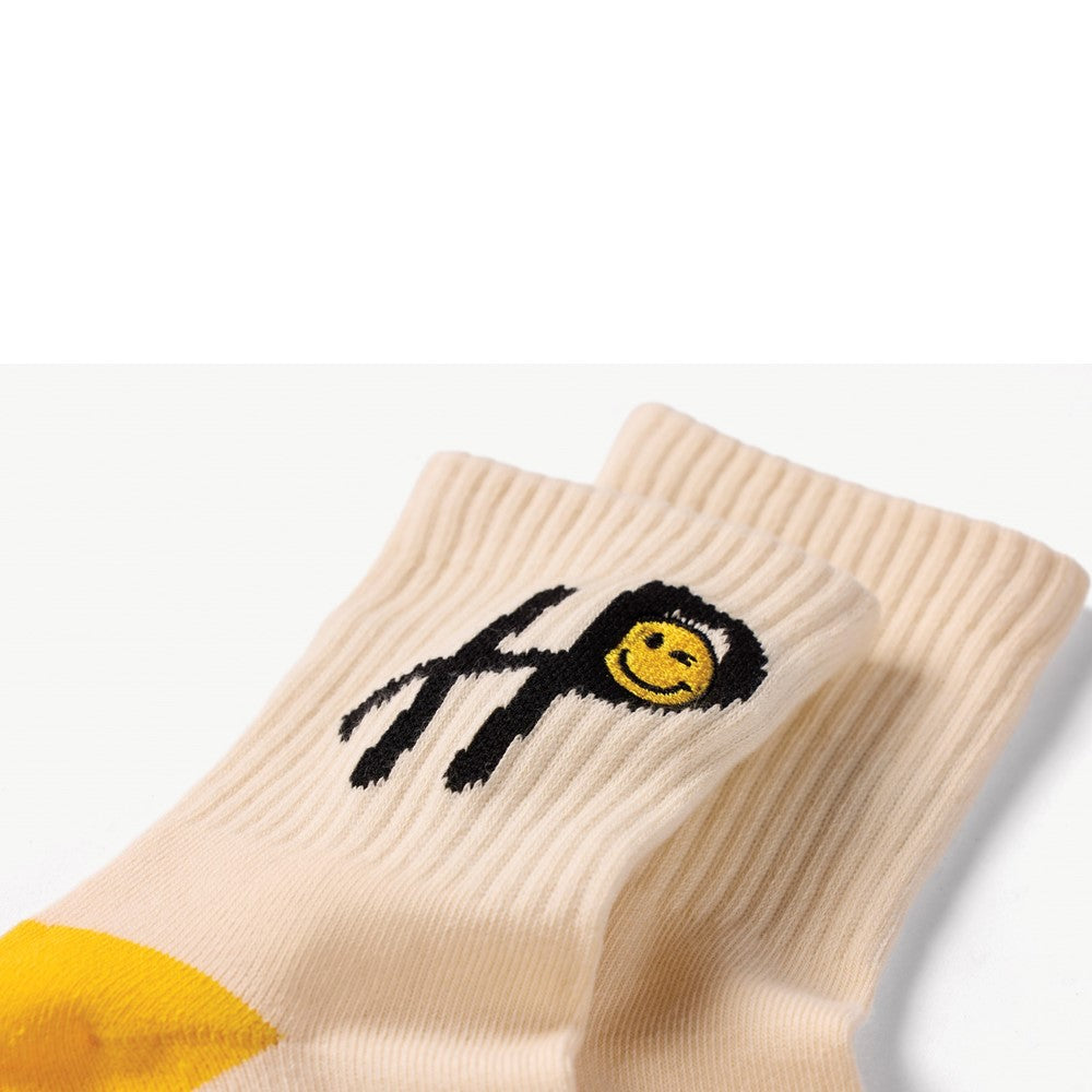 Socks White Hush Puppies HP Logo Womens Smiley