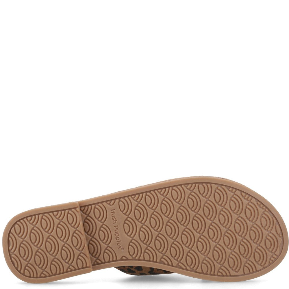 Sandal Ladies Summer Leopard Hush Puppies Azalea Mule
