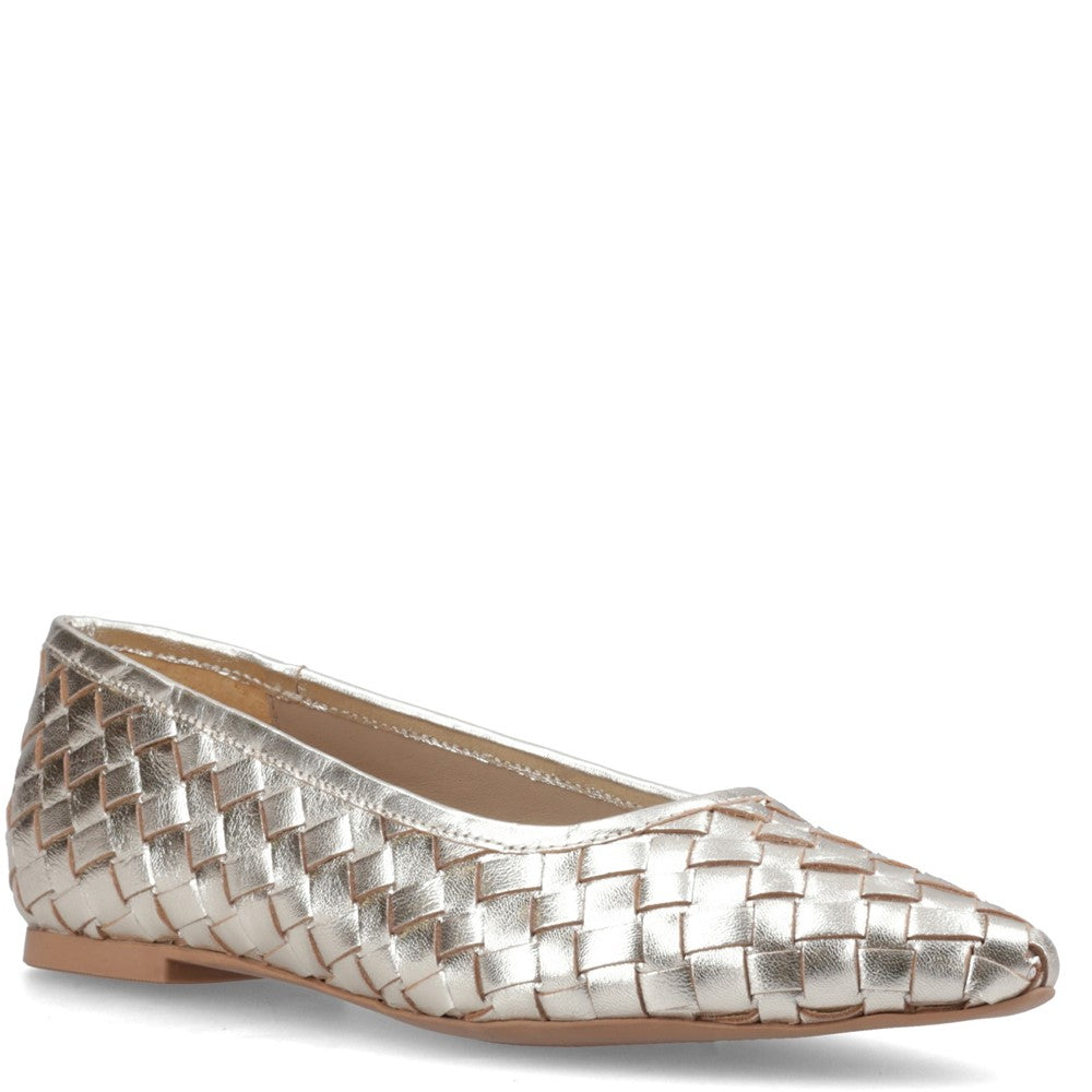 Ballerinas Gold Hush Puppies Darla Woven Ballerina
