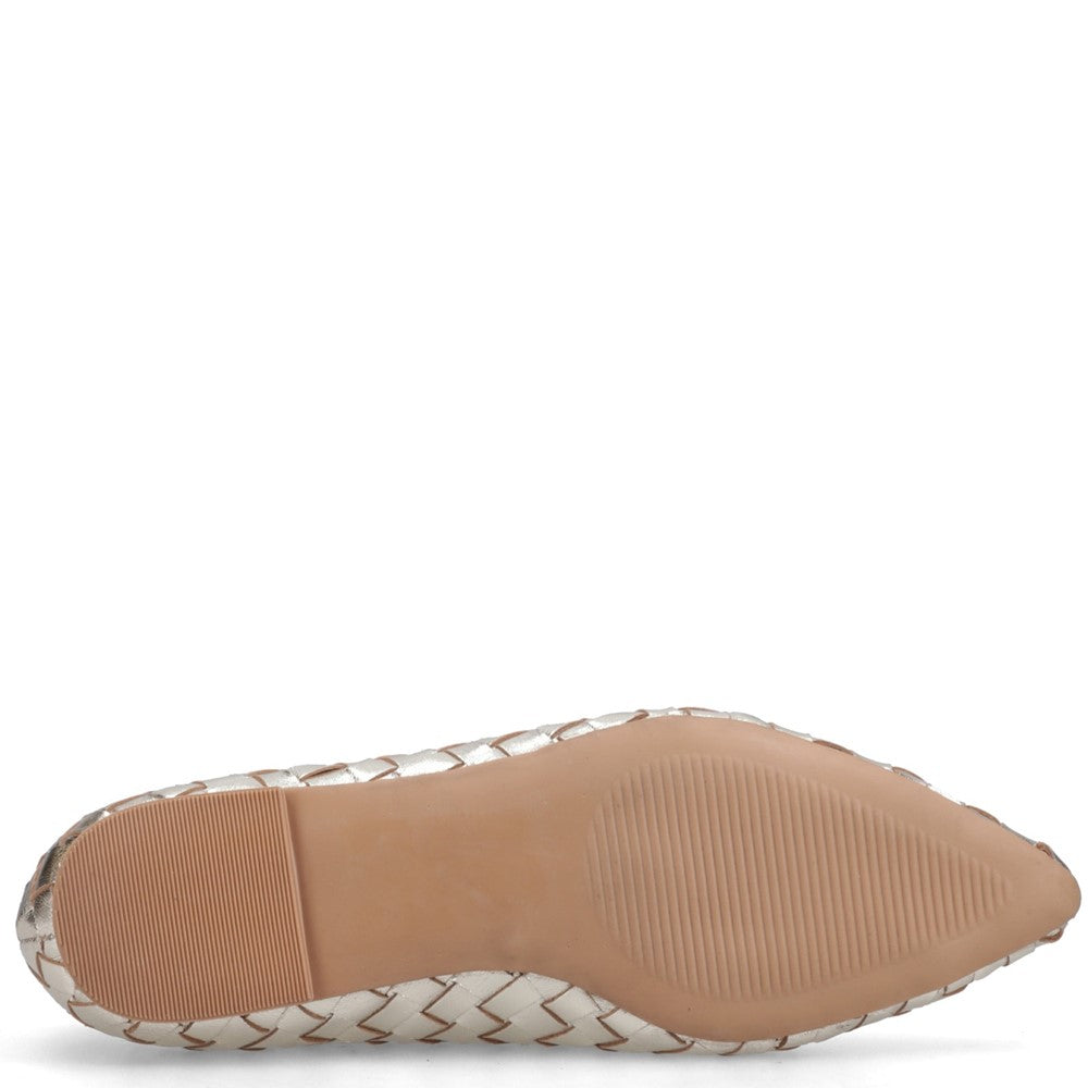 Ballerinas Gold Hush Puppies Darla Woven Ballerina