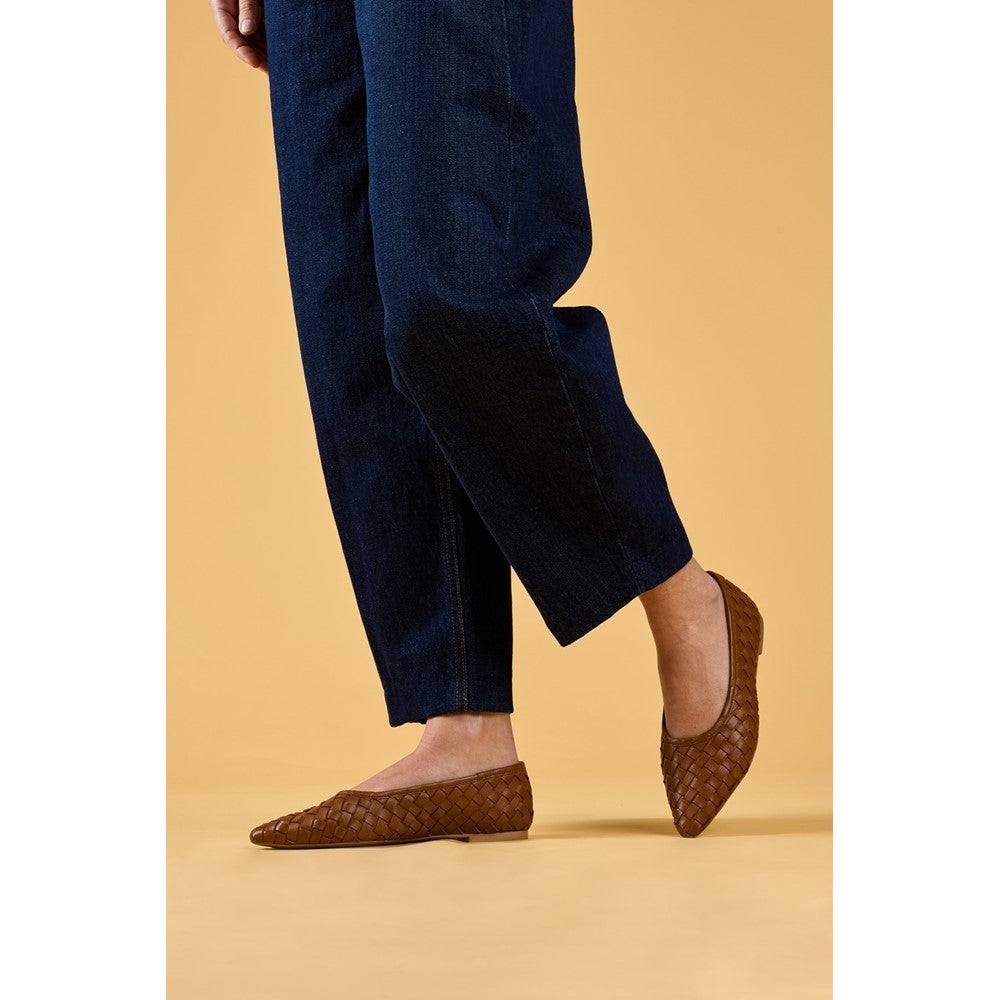 Ballerinas Tan Hush Puppies Darla Woven Ballerina