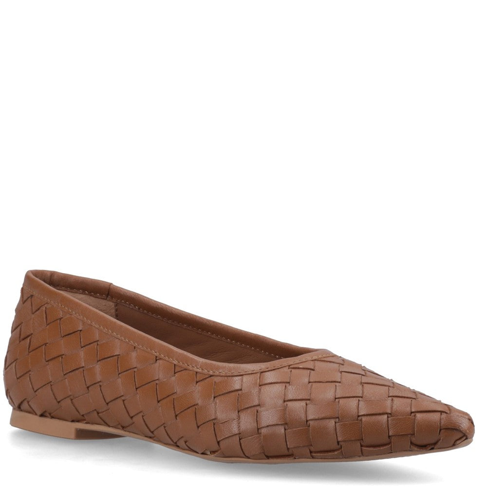 Ballerinas Tan Hush Puppies Darla Woven Ballerina