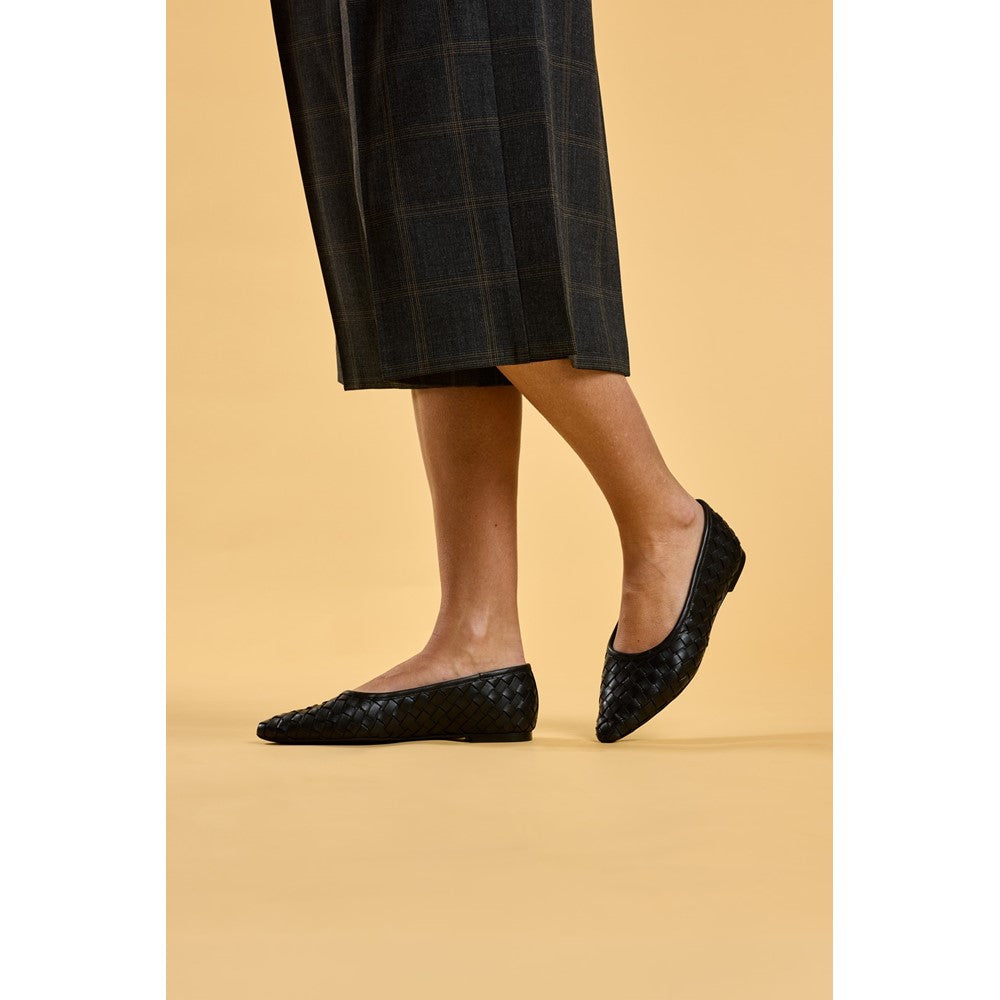 Ballerinas Black Hush Puppies Darla Woven Ballerina