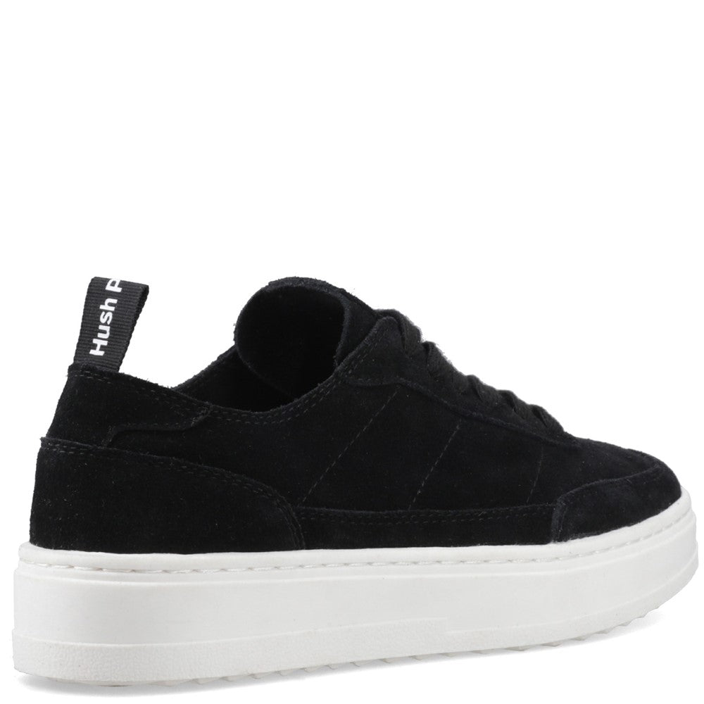 Ladies Sports Black Hush Puppies Nesta Trainer