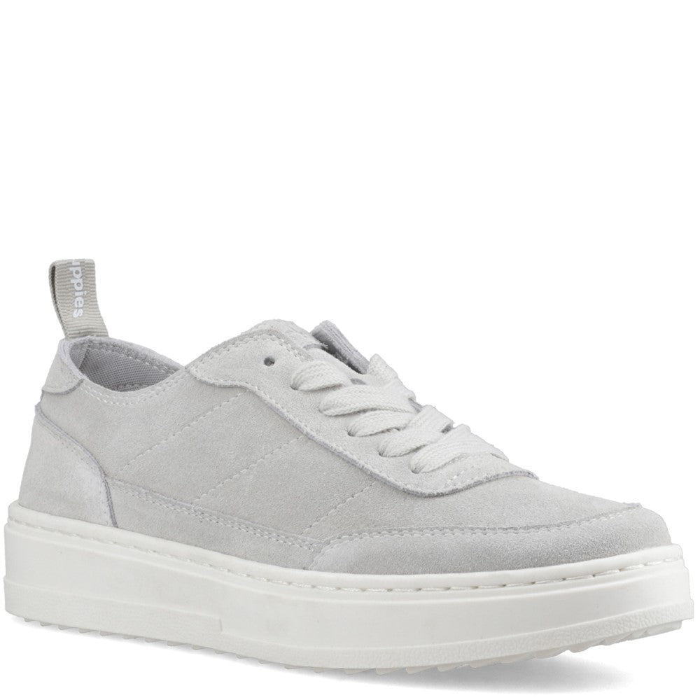 Ladies Sports Grey Hush Puppies Nesta Trainer