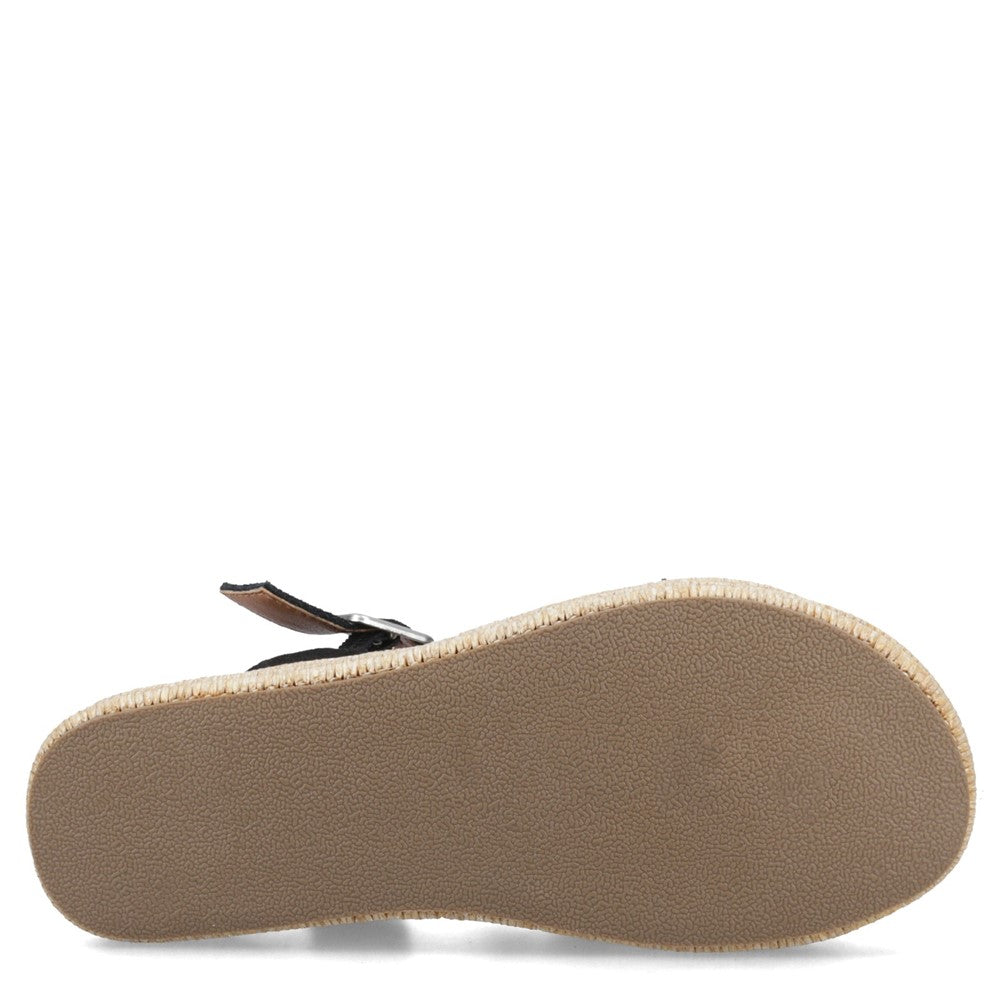 Sandal Ladies Summer Black Hush Puppies Rosa Rafia Sandal