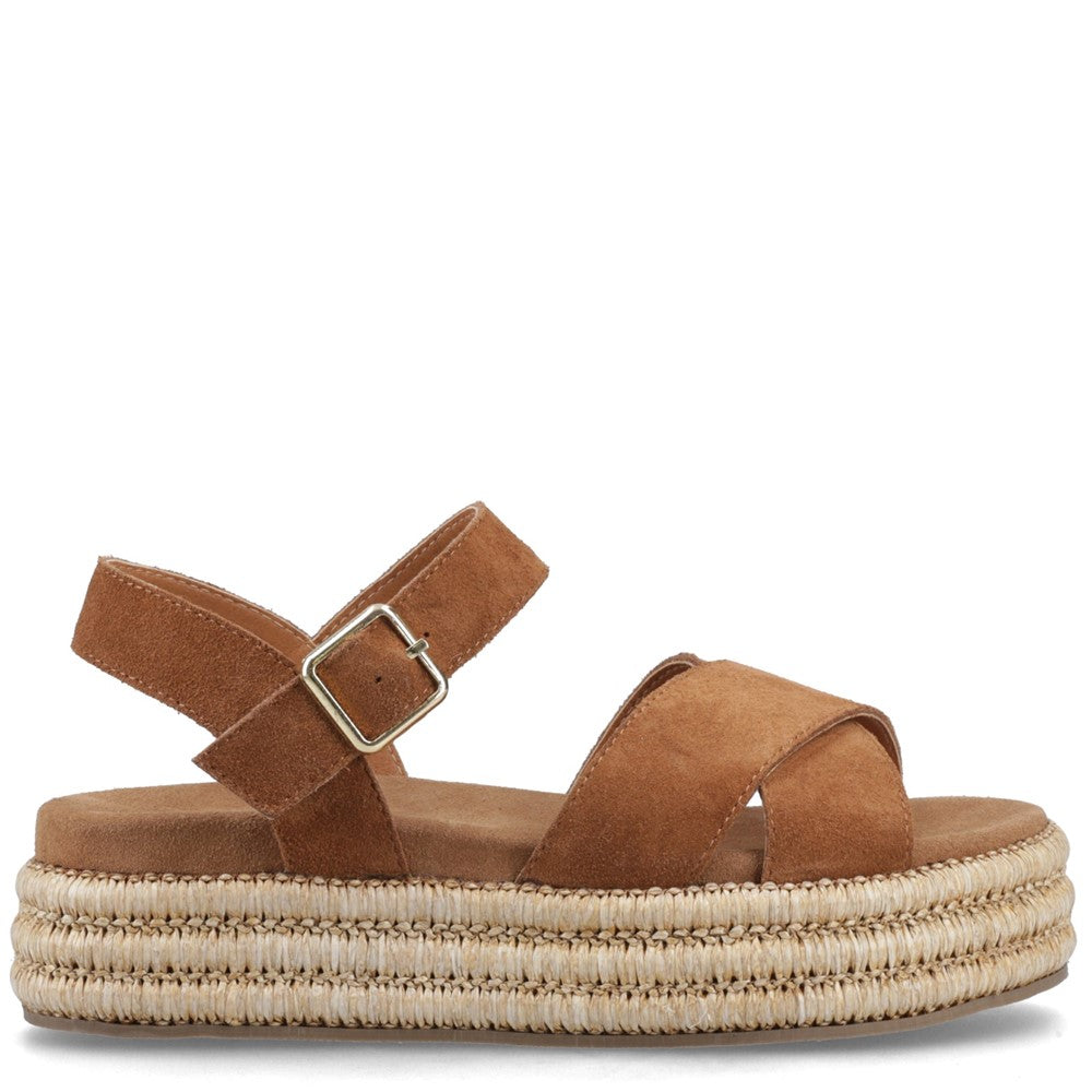 Sandal Ladies Summer Tan Hush Puppies Rosa Rafia Sandal