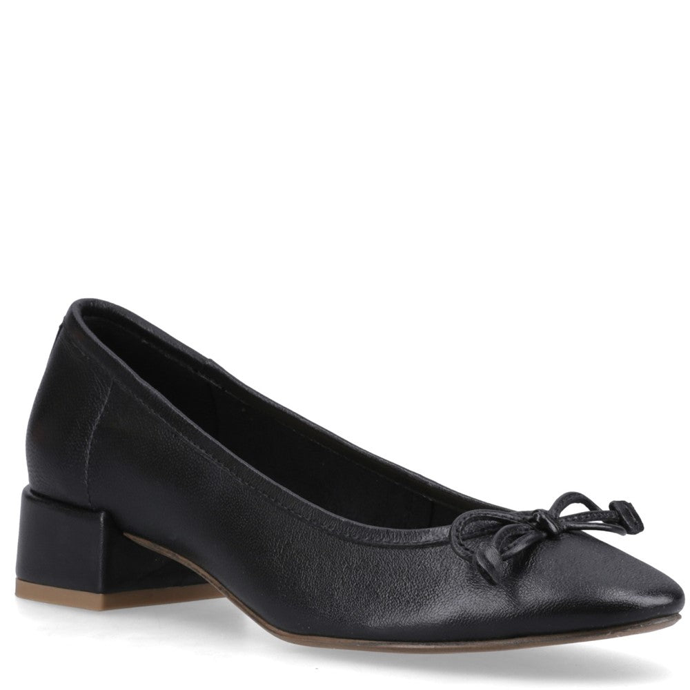 Ladies Heeled Sandals Black Hush Puppies Silvia Low Heel Sandal