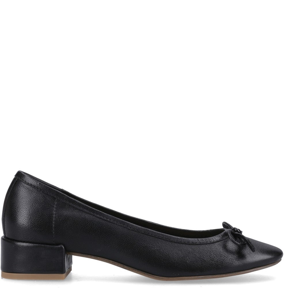 Ladies Heeled Sandals Black Hush Puppies Silvia Low Heel Sandal