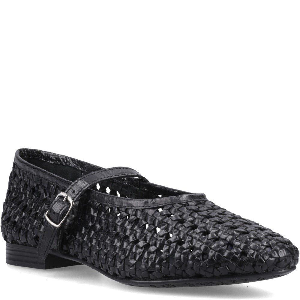 Ballerinas Black Hush Puppies Delaney Woven Mary Jane