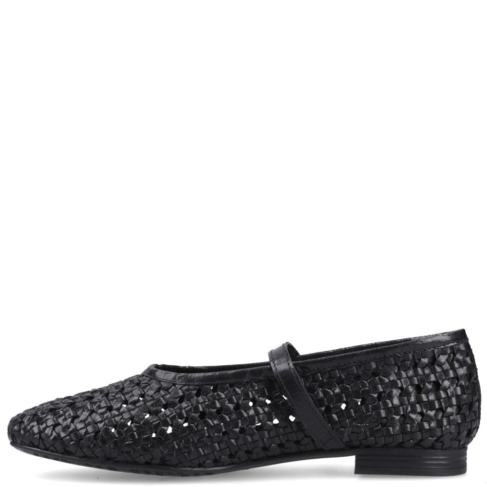 Ballerinas Black Hush Puppies Delaney Woven Mary Jane