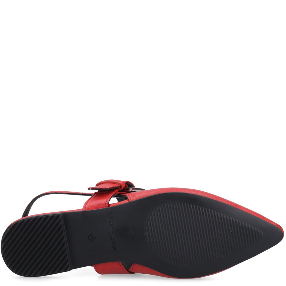 Ballerinas Red Hush Puppies Diya Buckle Mary Jane