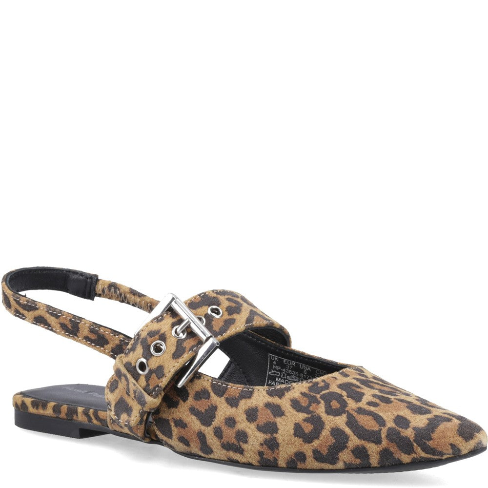 Ballerinas Leopard Hush Puppies Diya Suede Mary Jane
