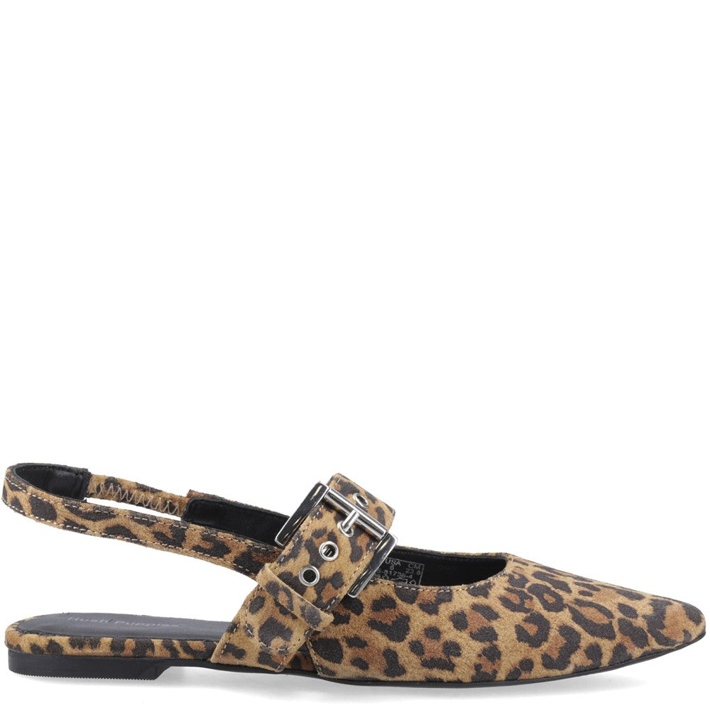 Ballerinas Leopard Hush Puppies Diya Suede Mary Jane