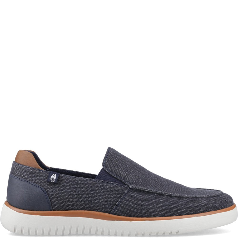 Lace Mens Summer Navy Hush Puppies Damon Slip on