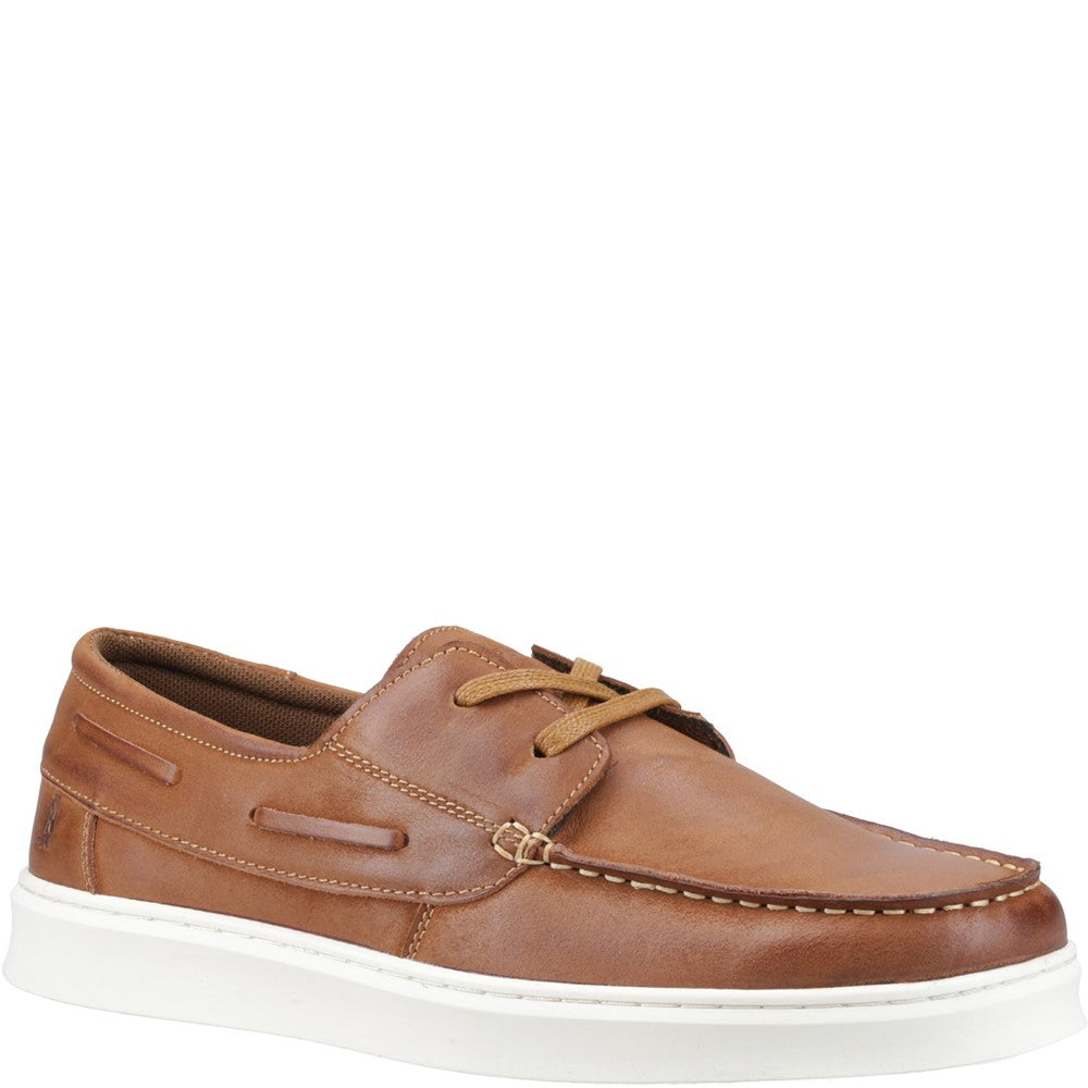 Lace Mens Summer Tan Hush Puppies Madden Boat Shoe