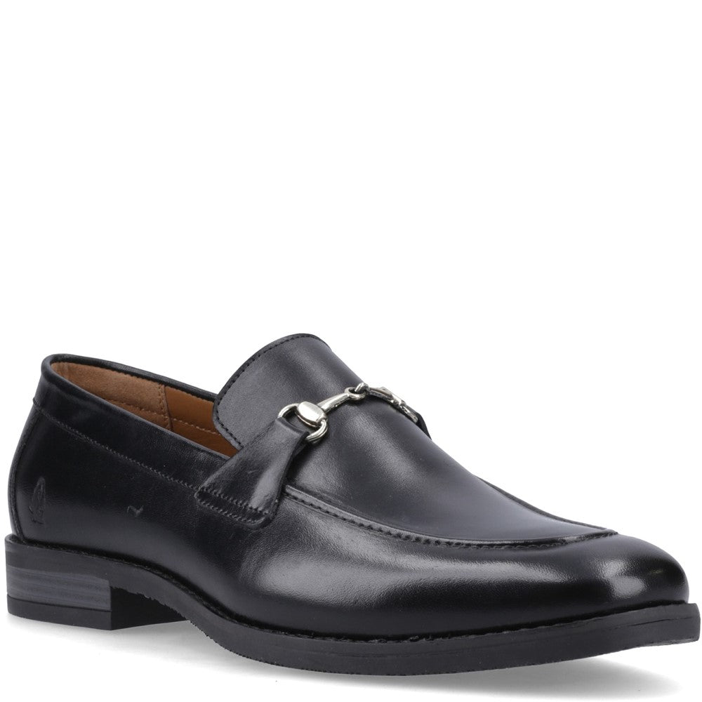 Mens Formal Slip On Shoes Black Hush Puppies Moses Loafer