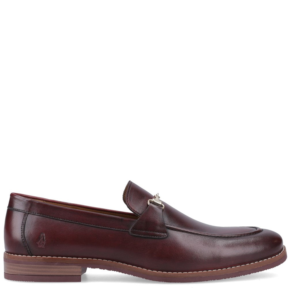 Mens Formal Slip On Shoes Bordeaux Hush Puppies Moses Loafer